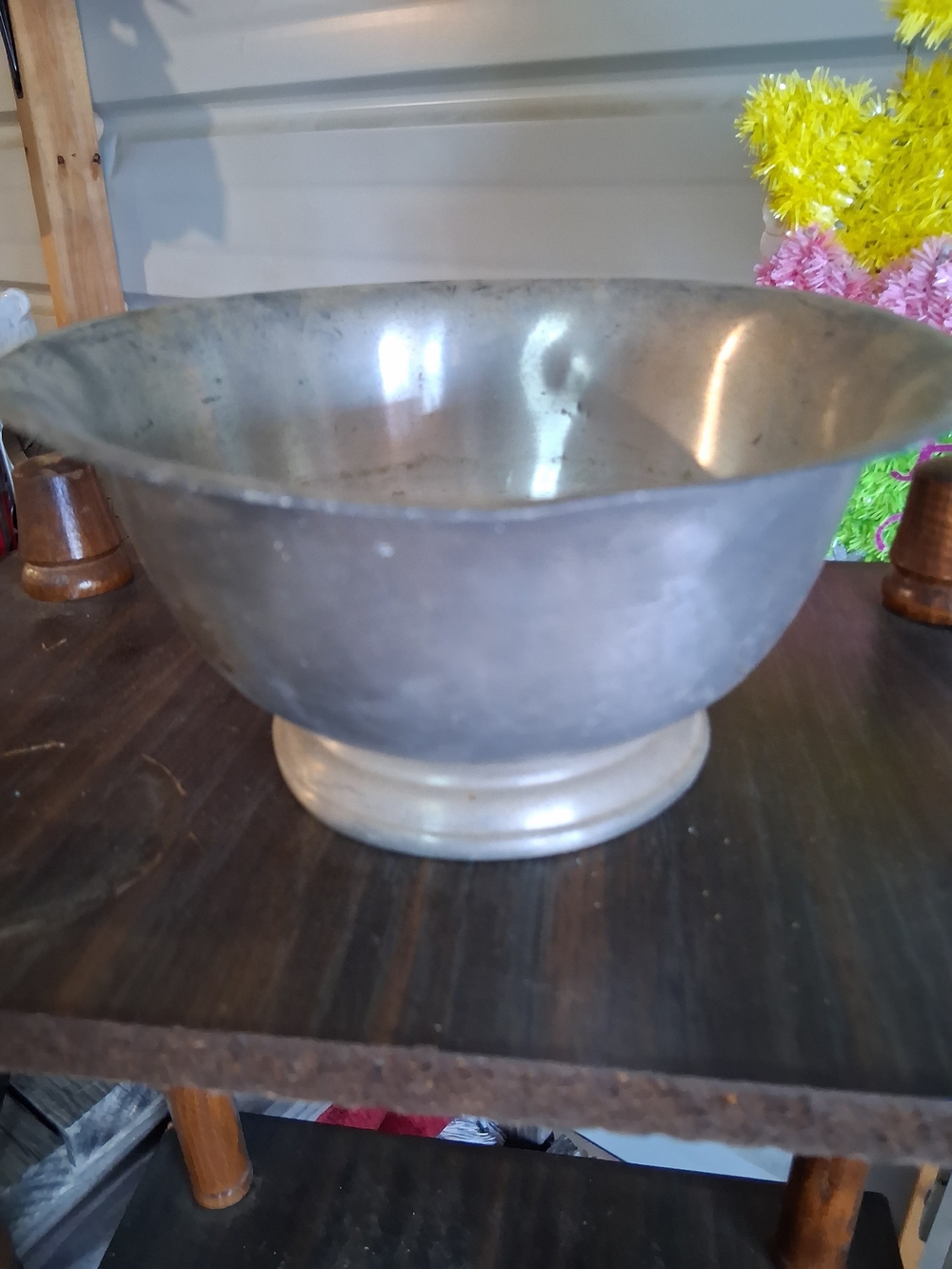 Classic Silver Serving Bowl for Home Kitchen